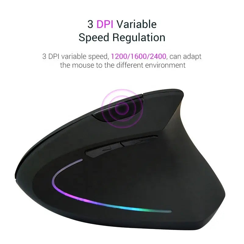 Ergonomic Wireless Vertical Mouse - luxaviva