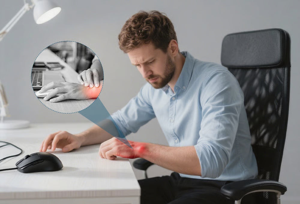 Ergonomic Wireless Vertical Mouse - luxaviva